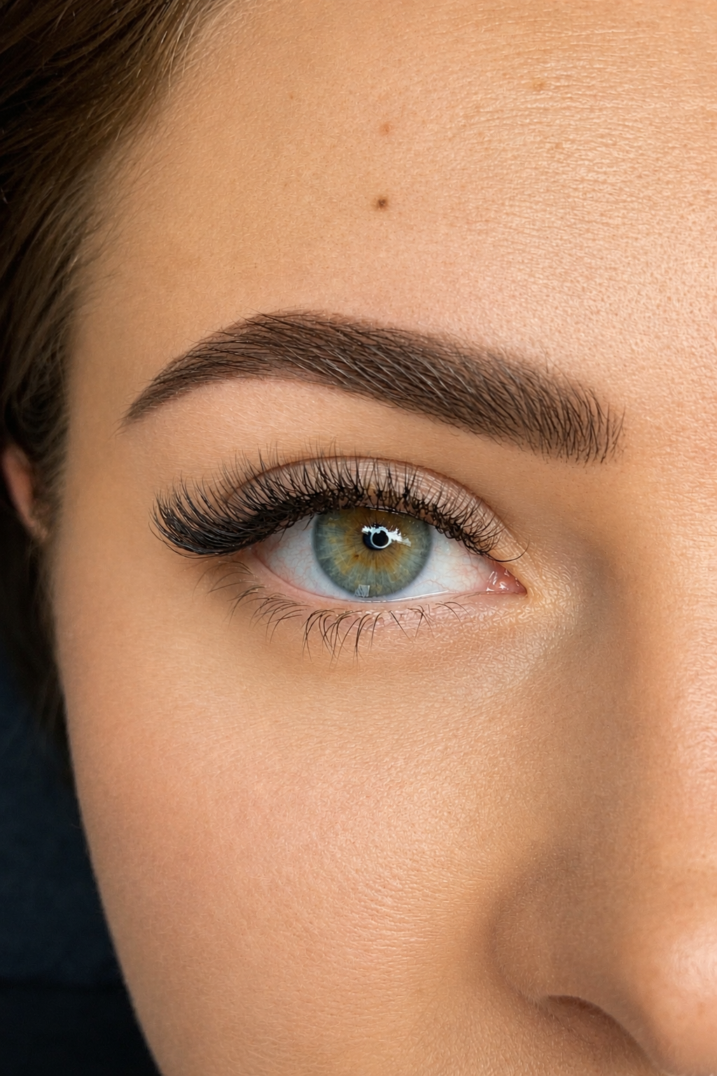 UV-Wimpernverlängerung mit natürlichem Ergebnis